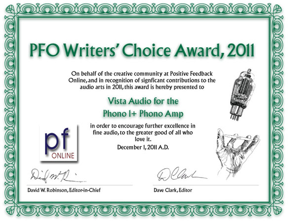 PFO Writers Choice Award 2011